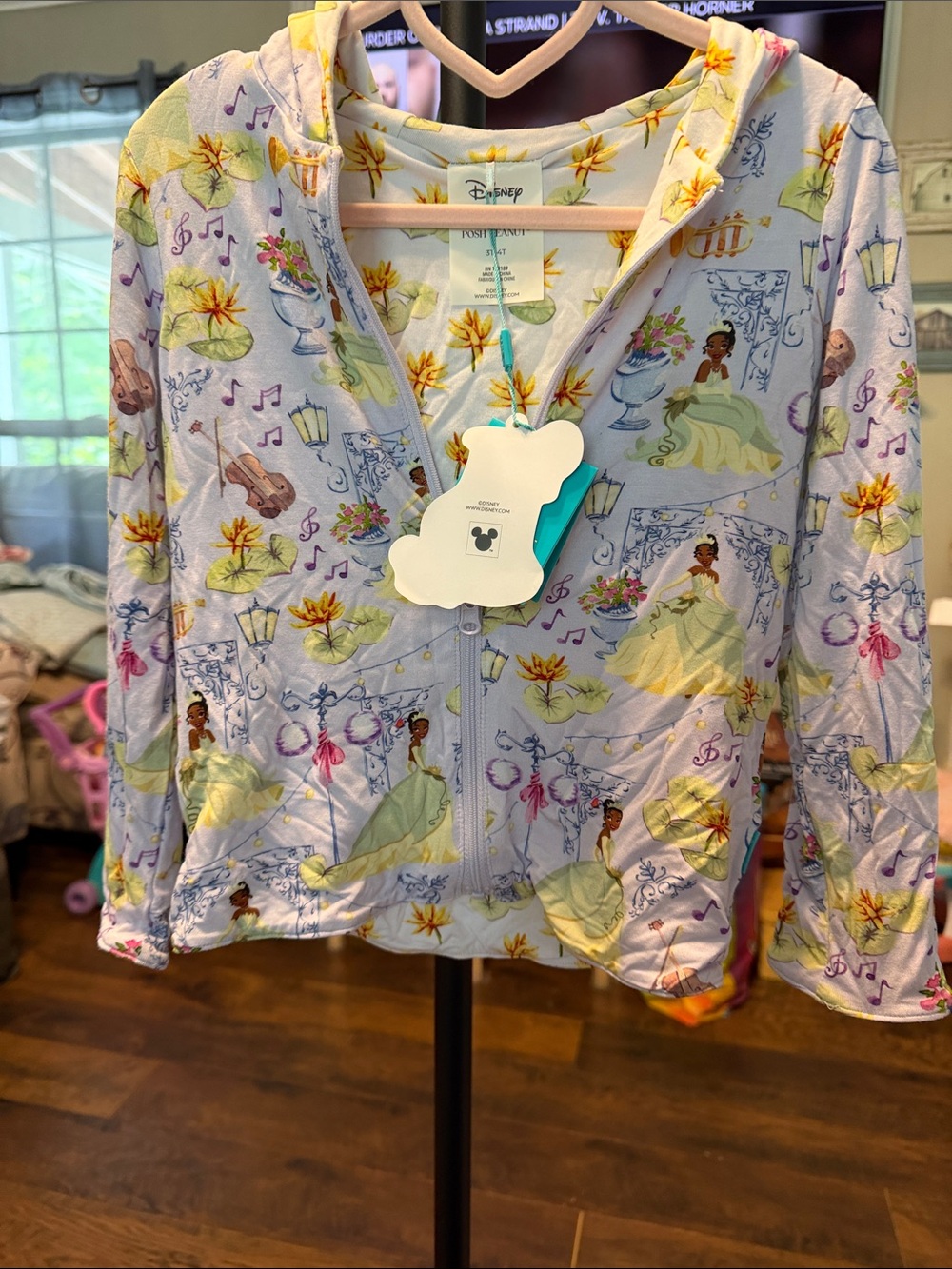 Posh Peanut Disney Princess Tiana Lavender Hooded Jacket